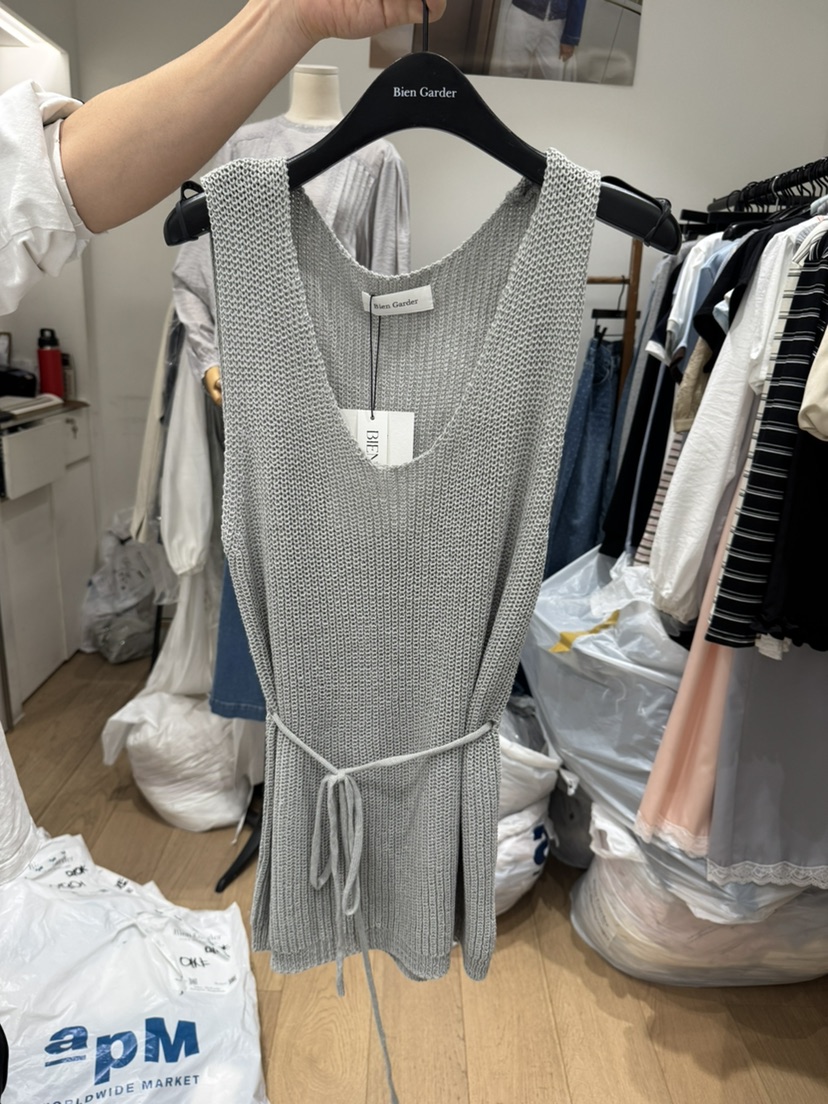 BIEN GARDER東大門代購女裝新款推薦真品吊帶背心含腰繩BIEN GARDER吊帶/背心圖色2