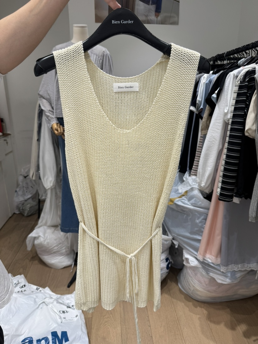 BIEN GARDER東大門代購女裝新款推薦真品吊帶背心含腰繩BIEN GARDER吊帶/背心圖色3