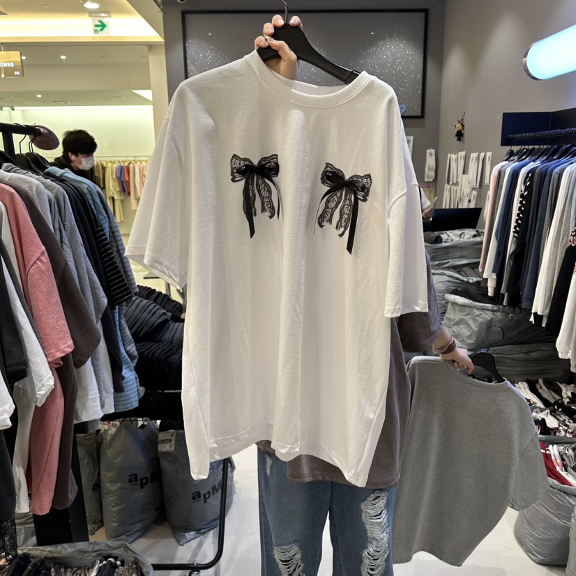 CREDITO韓國直郵女裝新款時尚推薦26春夏職業真品休閑T恤CREDITOT恤圖色1