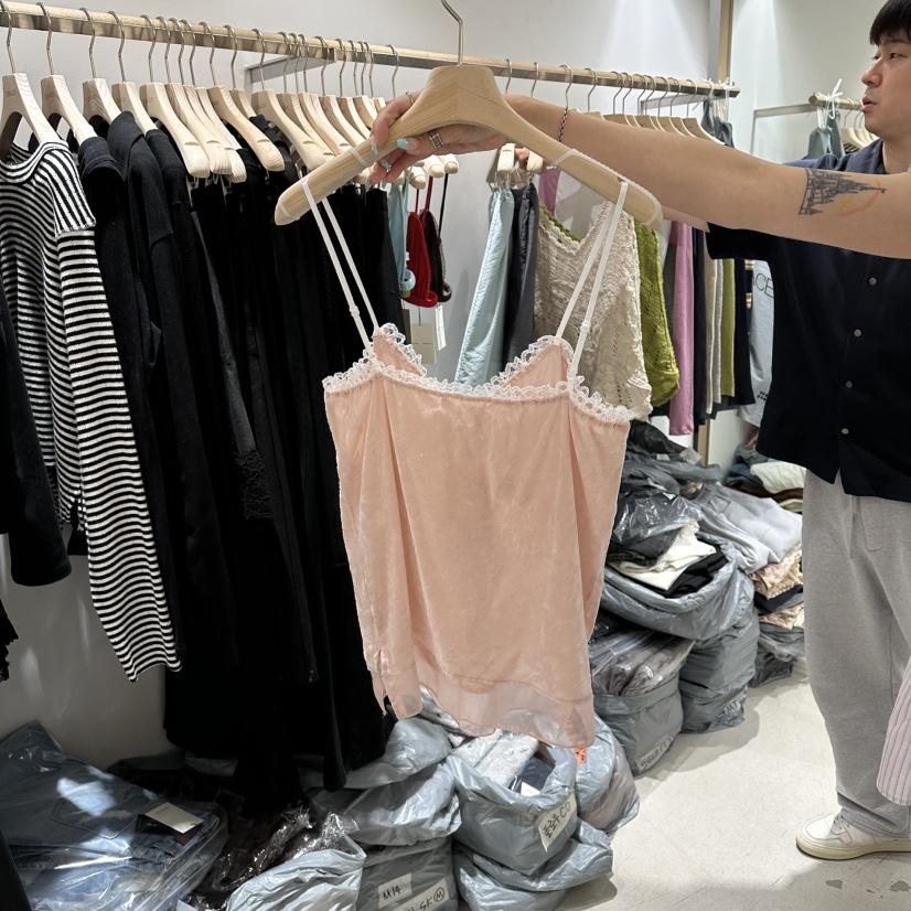 CONNAUGHT/DAILYJUD韓國直郵女士新款熱賣推薦吊帶背心絲絨CONNAUGHT/DAILYJUD吊帶/背心