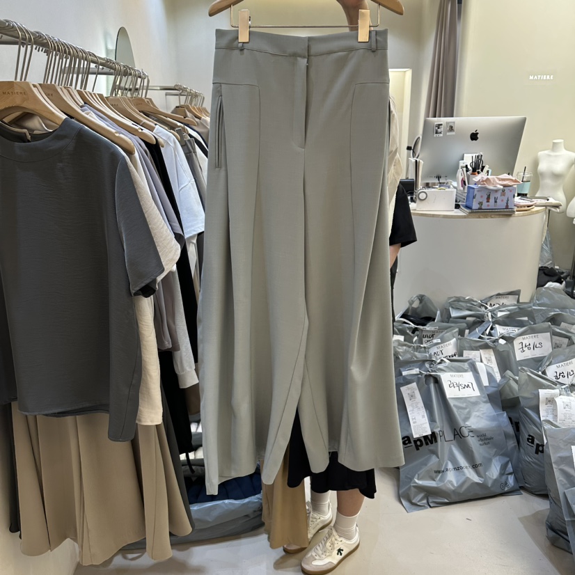 MATIERE韓國代購女士新款推薦休閑職業26春夏人氣時尚休閑褲MATIERE休閑褲圖色2