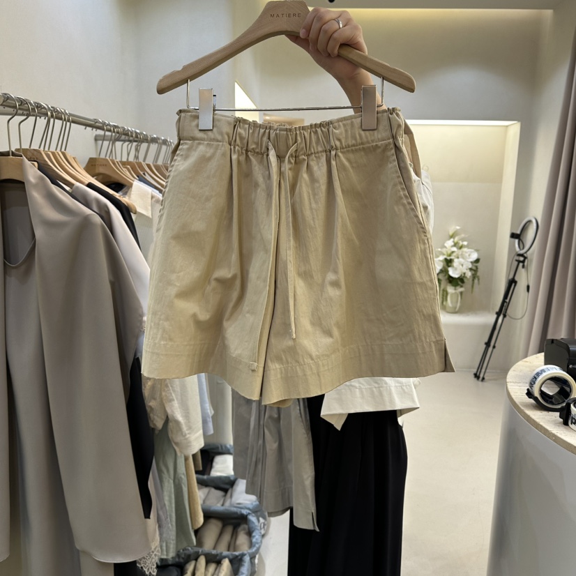 MATIERE韓國直郵女裝新款時尚26春夏休閑推薦真品職業短褲MATIERE短褲圖色2