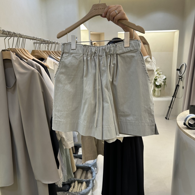 MATIERE韓國直郵女裝新款時尚26春夏休閑推薦真品職業短褲MATIERE短褲圖色3