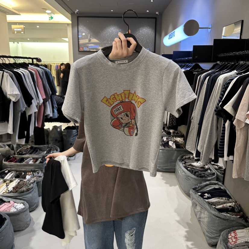 CREDITO東大門代購女裝新款推薦人氣26春夏時尚真品職業T恤CREDITOT恤圖色3