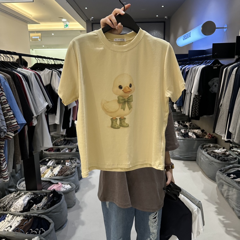 CREDITO東大門實拍女裝新品真品職業26春夏人氣推薦休閑T恤CREDITOT恤圖色1