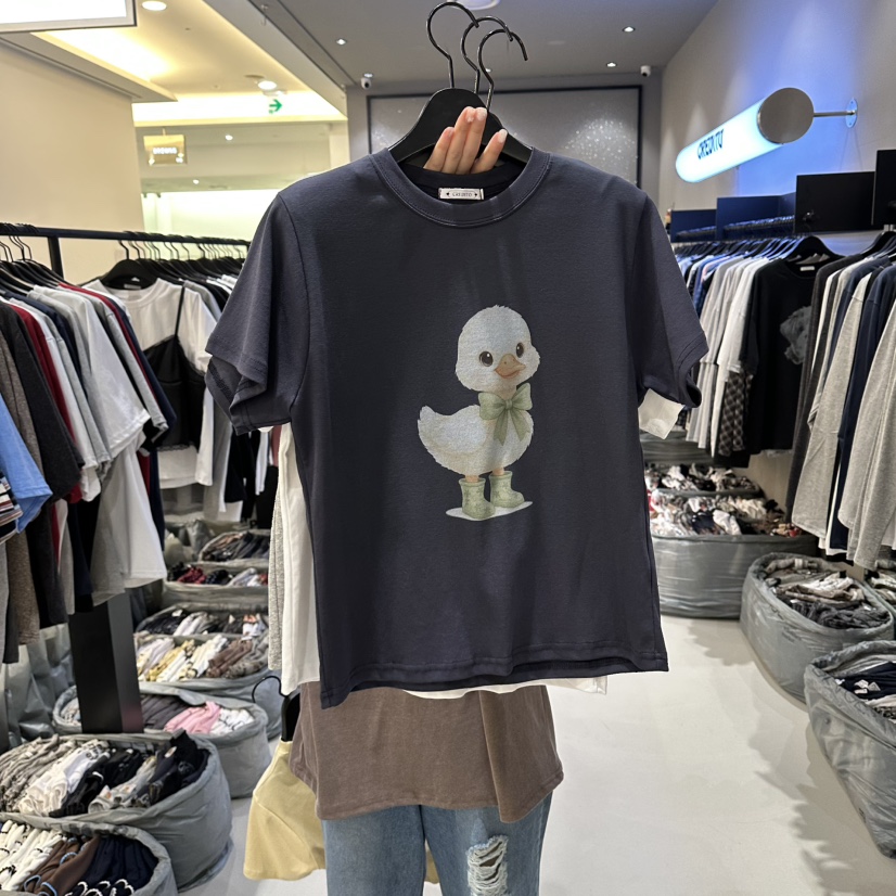 CREDITO東大門實拍女裝新品真品職業26春夏人氣推薦休閑T恤CREDITOT恤圖色2