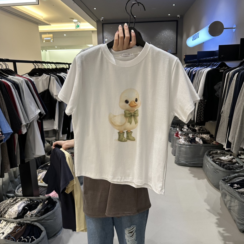 CREDITO東大門實拍女裝新品真品職業26春夏人氣推薦休閑T恤CREDITOT恤圖色3