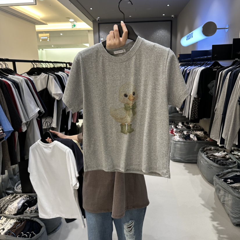 CREDITO東大門實拍女裝新品真品職業26春夏人氣推薦休閑T恤CREDITOT恤圖色4