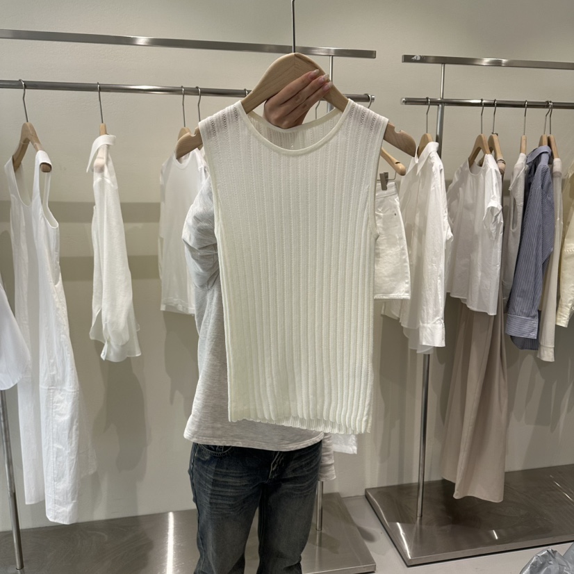 PLAMM韓國直郵女士新款人氣推薦休閑時尚熱賣26春夏吊帶背心PLAMM吊帶/背心圖色4白色