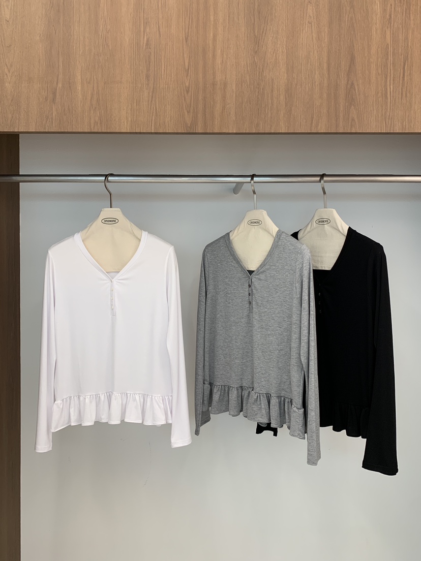 ONE MONE韓國代購女士新款人氣真品推薦時尚熱賣長袖T恤ONE MONE長袖T恤