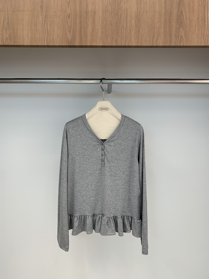 ONE MONE韓國代購女士新款人氣真品推薦時尚熱賣長袖T恤ONE MONE長袖T恤圖色3