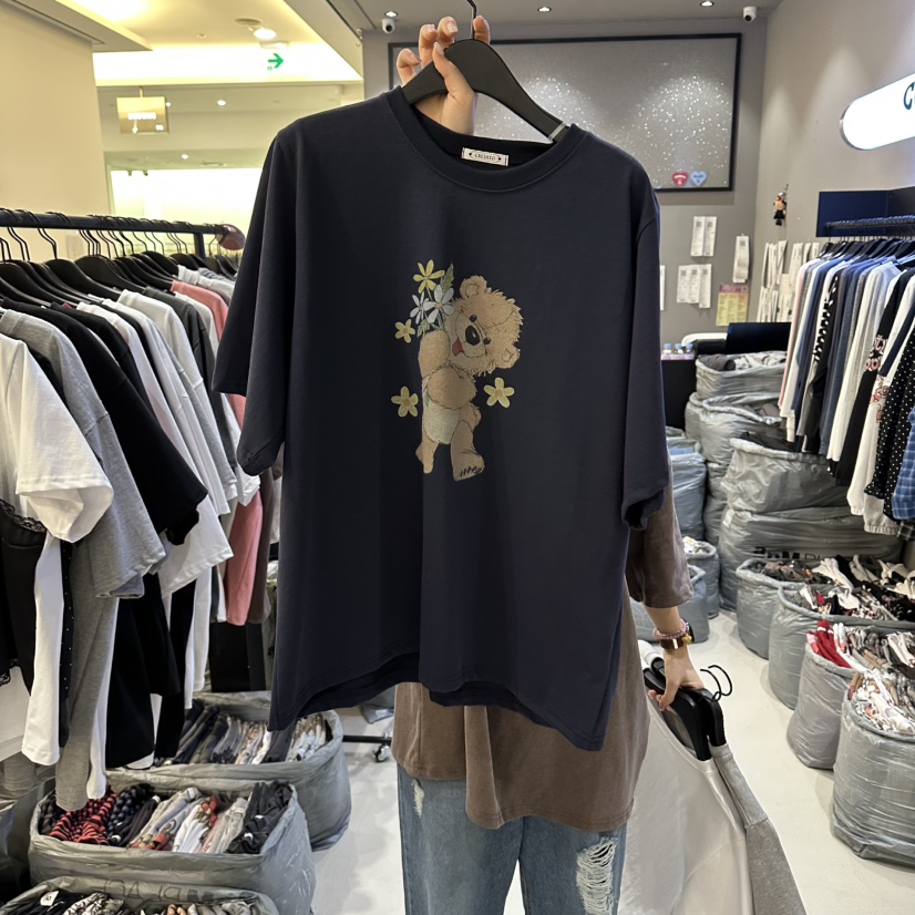 CREDITO東大門代購女裝新款職業真品推薦熱賣26春夏休閑T恤CREDITOT恤圖色3