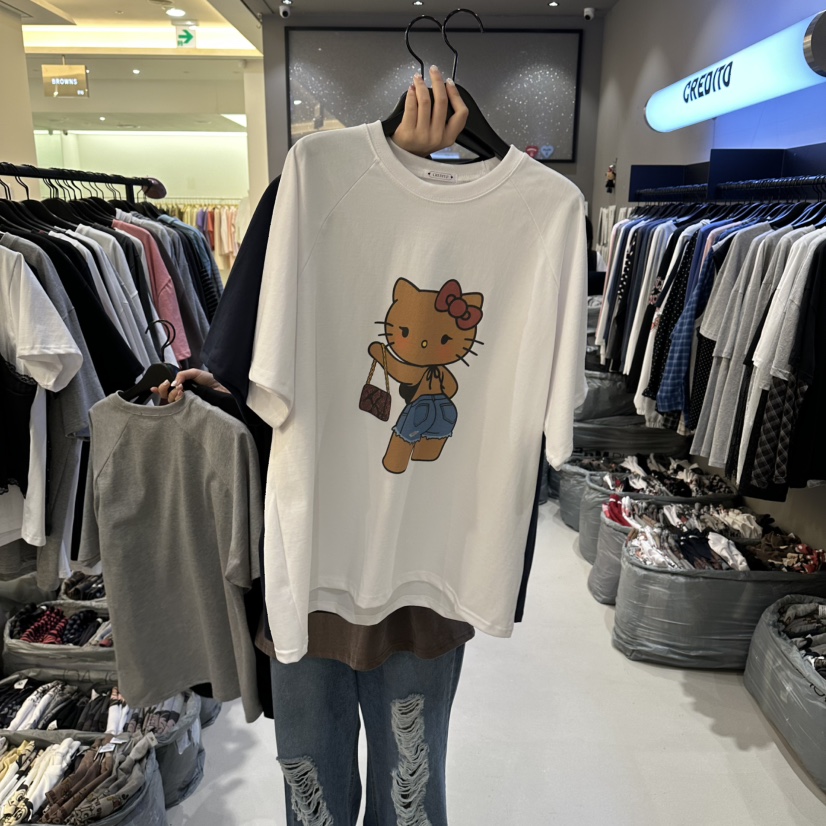 CREDITO韓國代購女士新品真品熱賣職業人氣時尚休閑26春夏T恤CREDITOT恤圖色1