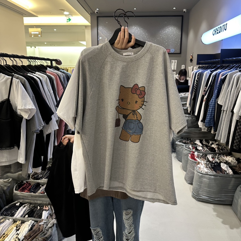 CREDITO韓國代購女士新品真品熱賣職業人氣時尚休閑26春夏T恤CREDITOT恤圖色2