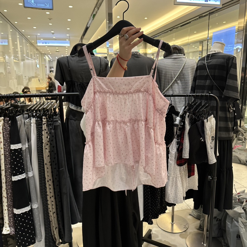 CREDITO韓國直郵女裝新品熱賣職業真品推薦時尚休閑吊帶背心CREDITO吊帶/背心