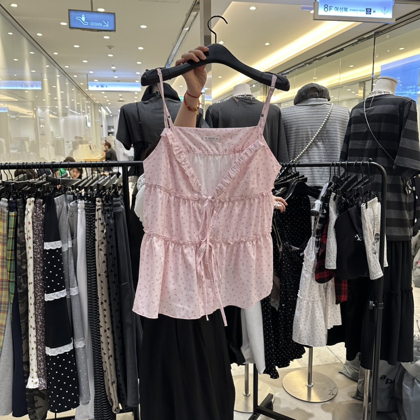 CREDITO韓國直郵女裝新品熱賣職業真品推薦時尚休閑吊帶背心CREDITO吊帶/背心圖色2