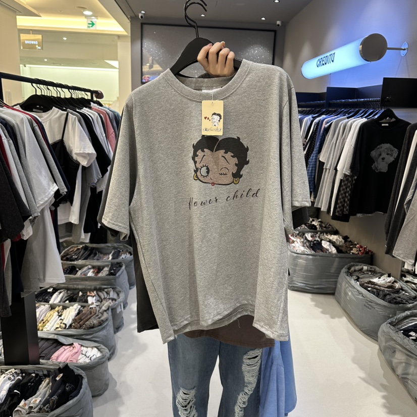 CREDITO東大門代購女裝新款真品職業熱賣26春夏人氣休閑T恤CREDITOT恤圖色2