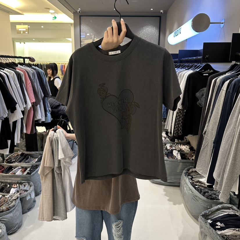 CREDITO東大門代購女士新款26春夏職業熱賣人氣推薦時尚T恤CREDITOT恤圖色4