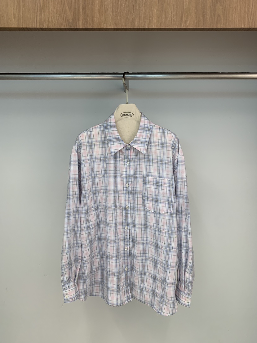 ONE MONE韓國直郵女士新款真品休閑推薦人氣襯衫蕾絲衫棉ONE MONE襯衫/蕾絲衫圖色1