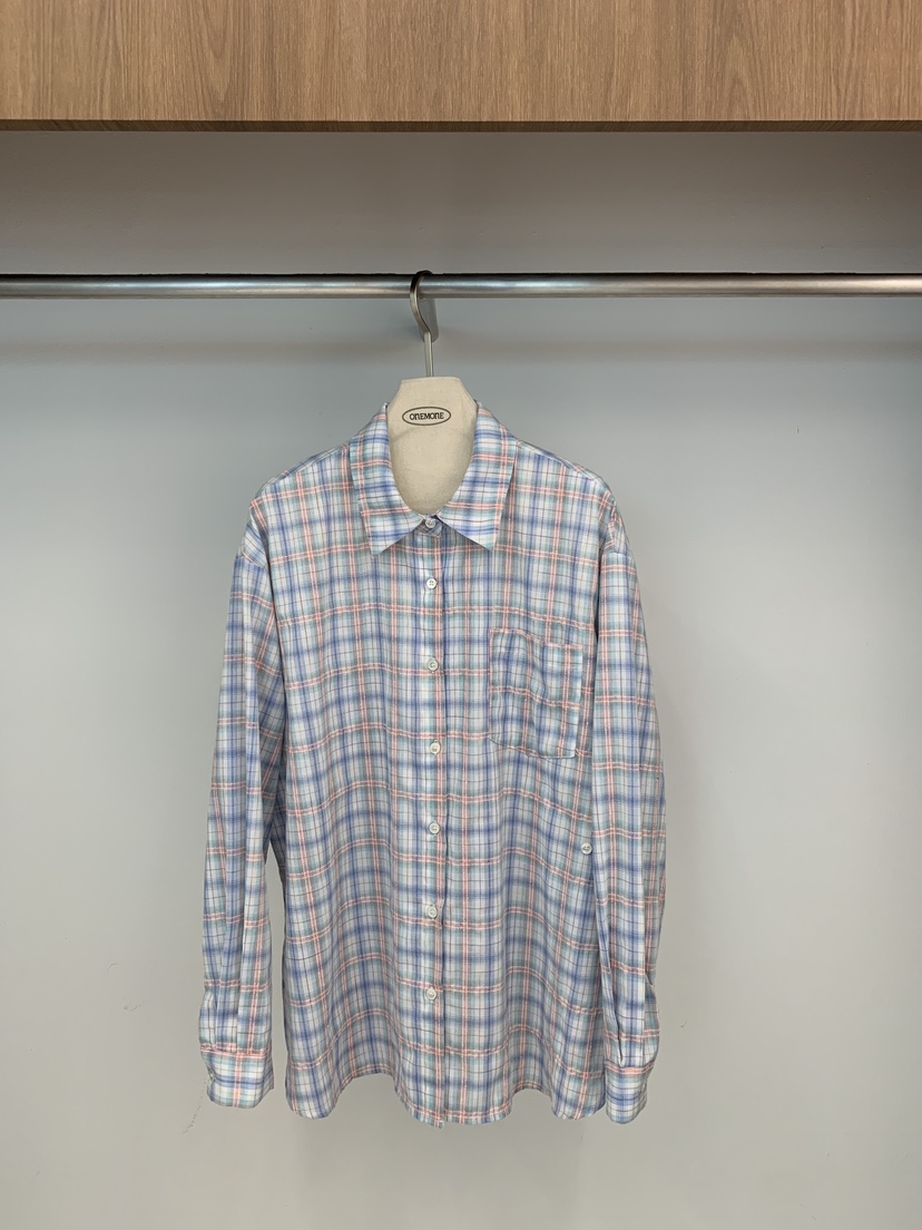 ONE MONE韓國直郵女士新款真品休閑推薦人氣襯衫蕾絲衫棉ONE MONE襯衫/蕾絲衫圖色2