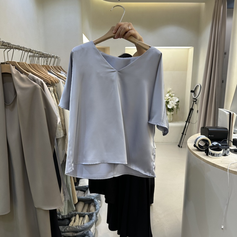 MATIERE韓國直郵實拍女士新品職業休閑26春夏時尚襯衫蕾絲衫MATIERE襯衫/蕾絲衫圖色2