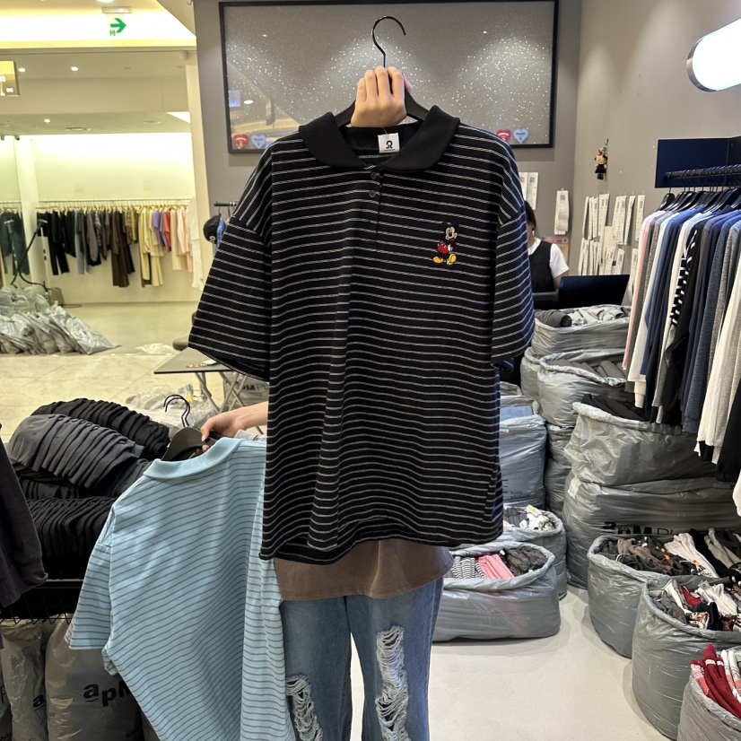 CREDITO韓國東大門直郵女裝新品時尚職業熱賣人氣T恤圓領CREDITOT恤圖色3