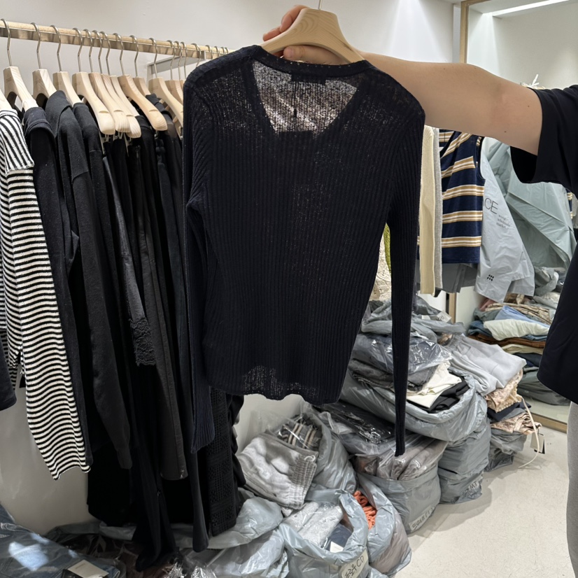 CONNAUGHT/DAILYJUD韓國直郵實拍女士新款人氣針織衫亞麻開衫CONNAUGHT/DAILYJUD針織衫