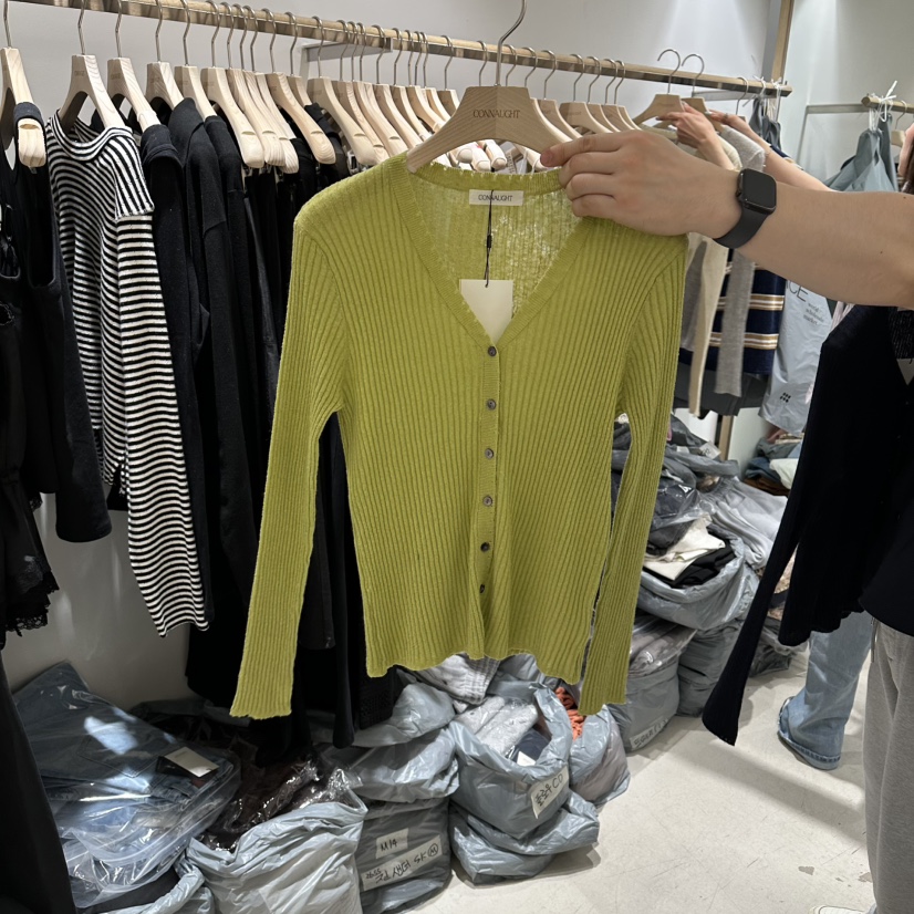 CONNAUGHT/DAILYJUD韓國直郵實拍女士新款人氣針織衫亞麻開衫CONNAUGHT/DAILYJUD針織衫圖色3