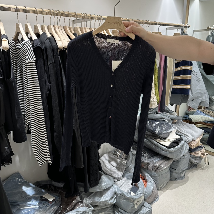 CONNAUGHT/DAILYJUD韓國直郵實拍女士新款人氣針織衫亞麻開衫CONNAUGHT/DAILYJUD針織衫圖色4