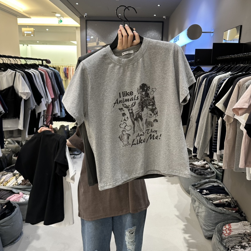 CREDITO韓國代購女士新款休閑時尚26春夏職業熱賣人氣T恤CREDITOT恤圖色3