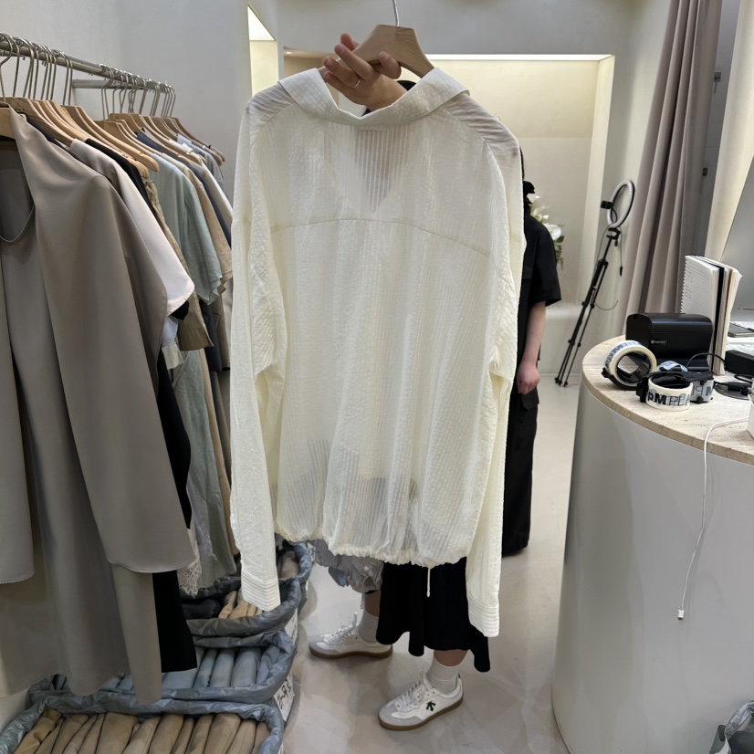 MATIERE韓國東大門代購女裝新品時尚休閑26春夏襯衫蕾絲衫MATIERE襯衫/蕾絲衫