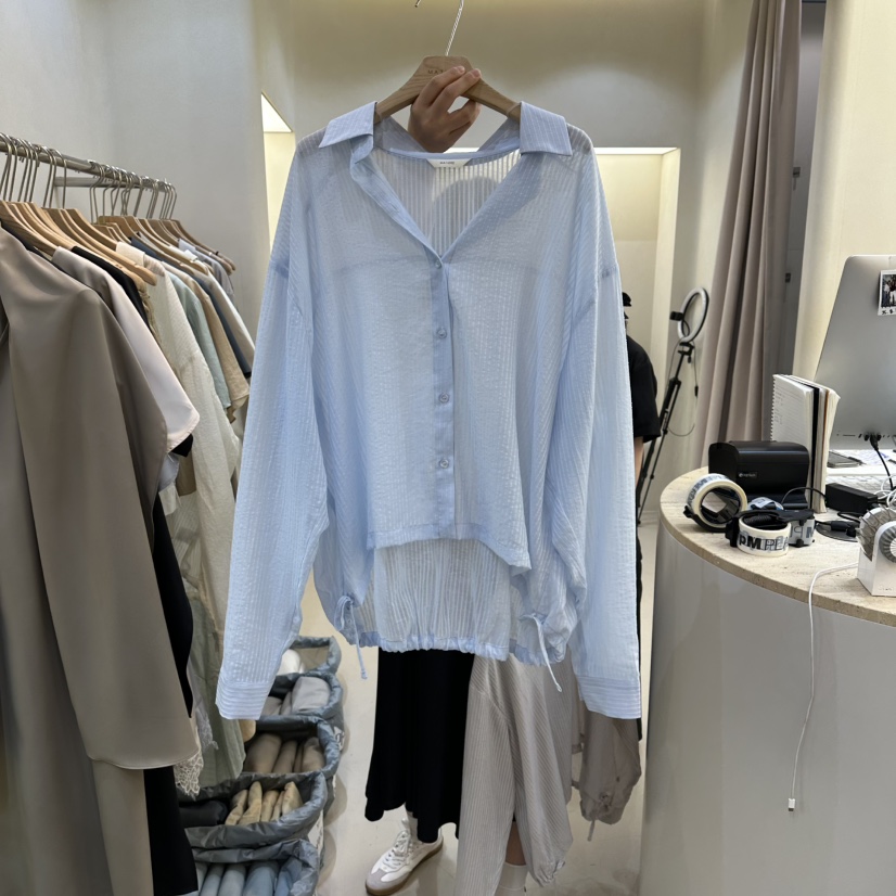 MATIERE韓國東大門代購女裝新品時尚休閑26春夏襯衫蕾絲衫MATIERE襯衫/蕾絲衫圖色3