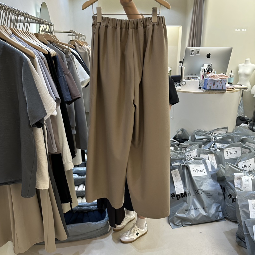 MATIERE韓國東大門代購女裝新品推薦人氣職業熱賣26春夏休閑褲MATIERE休閑褲