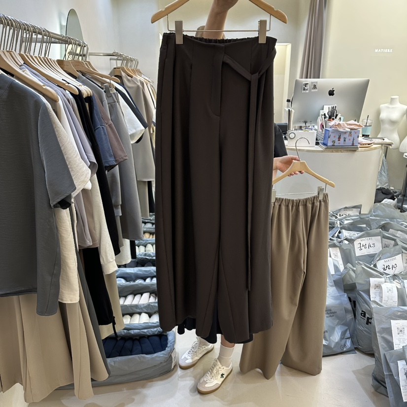 MATIERE韓國東大門代購女裝新品推薦人氣職業熱賣26春夏休閑褲MATIERE休閑褲圖色2