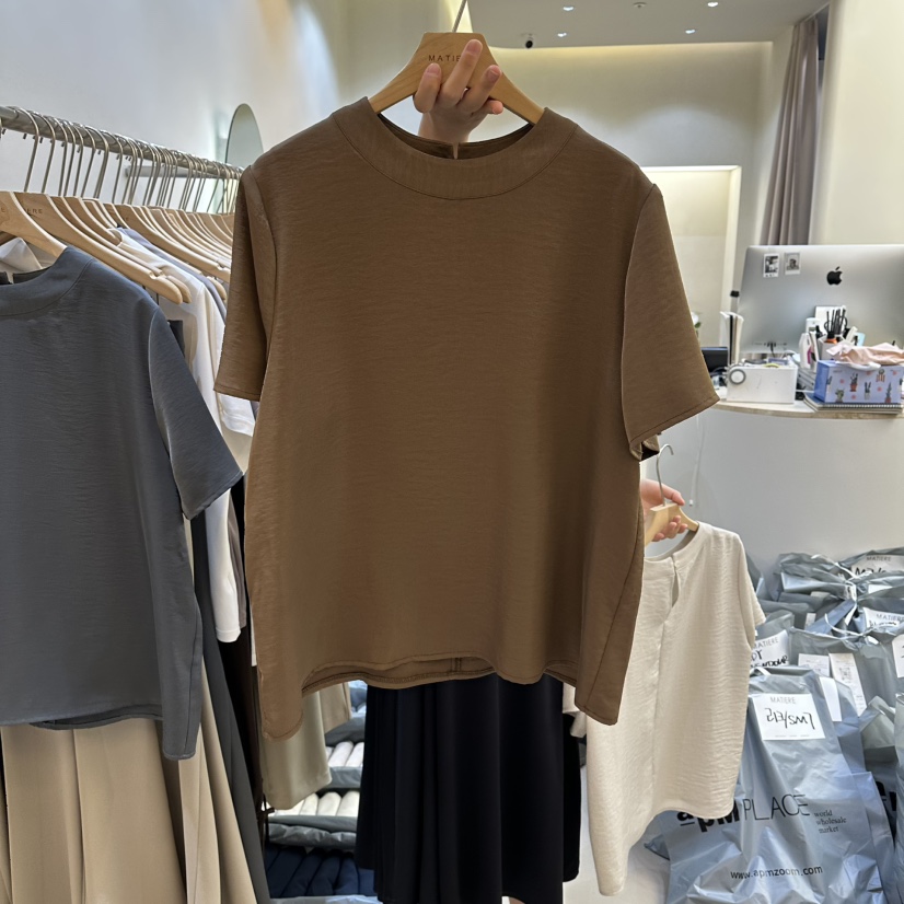 MATIERE韓國直郵女士新品職業熱賣26春夏休閑時尚人氣T恤MATIERET恤圖色2