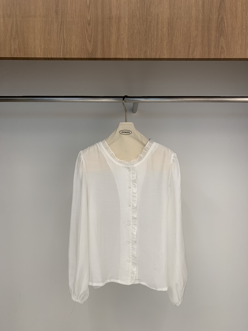 ONE MONE韓國東大門直郵女士新款時尚職業休閑襯衫蕾絲衫ONE MONE襯衫/蕾絲衫圖色2