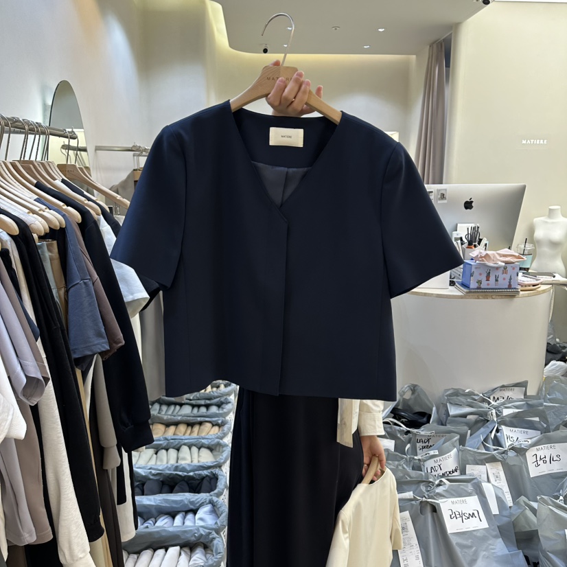 MATIERE韓國直郵女裝新品休閑推薦時尚人氣26春夏職業夾克MATIERE夾克圖色2