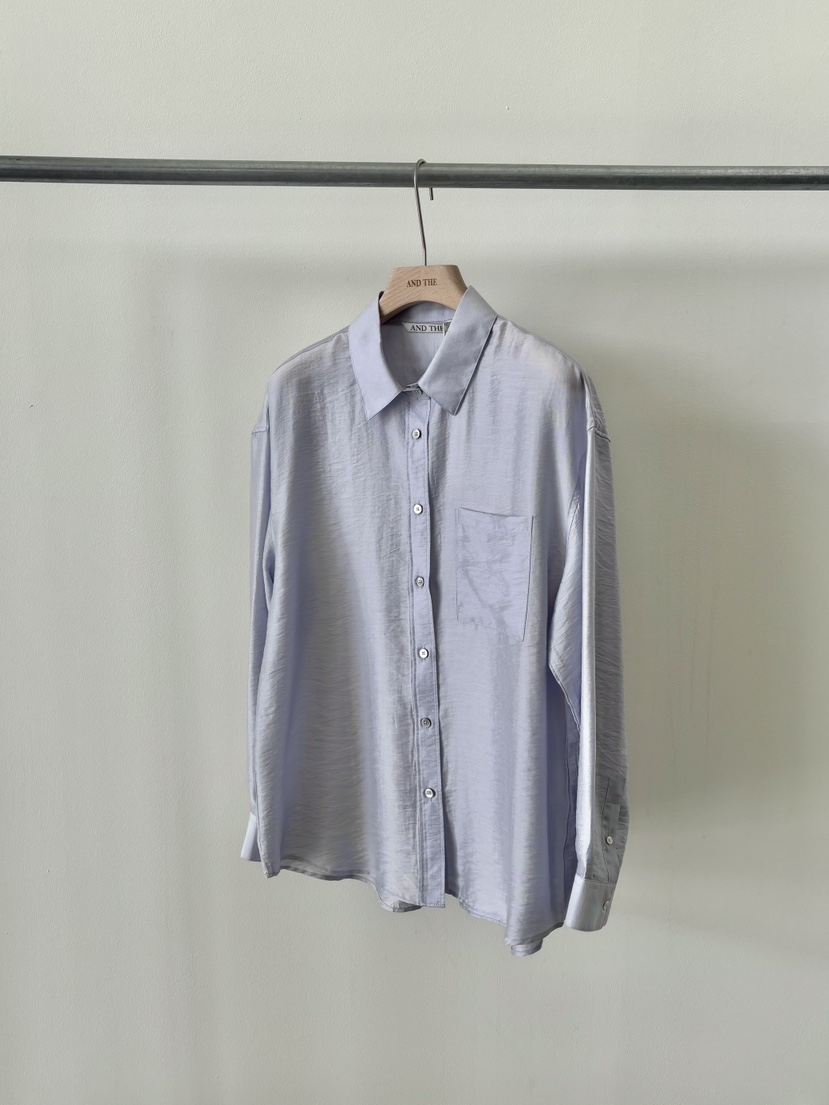 AND THE韓國代購女裝新品休閑熱賣人氣推薦襯衫蕾絲衫天絲AND THE襯衫/蕾絲衫圖色3