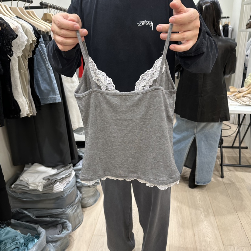 NOTTINGHAM/AVECNOUS/MODEST韓國東大門代購女裝新品26春夏吊帶背心蕾絲NOTTINGHAM/AVECNOUS/MODEST吊帶/背心