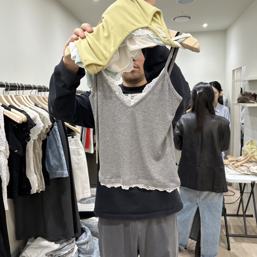 NOTTINGHAM/AVECNOUS/MODEST韓國東大門代購女裝新品26春夏吊帶背心蕾絲NOTTINGHAM/AVECNOUS/MODEST吊帶/背心圖色5