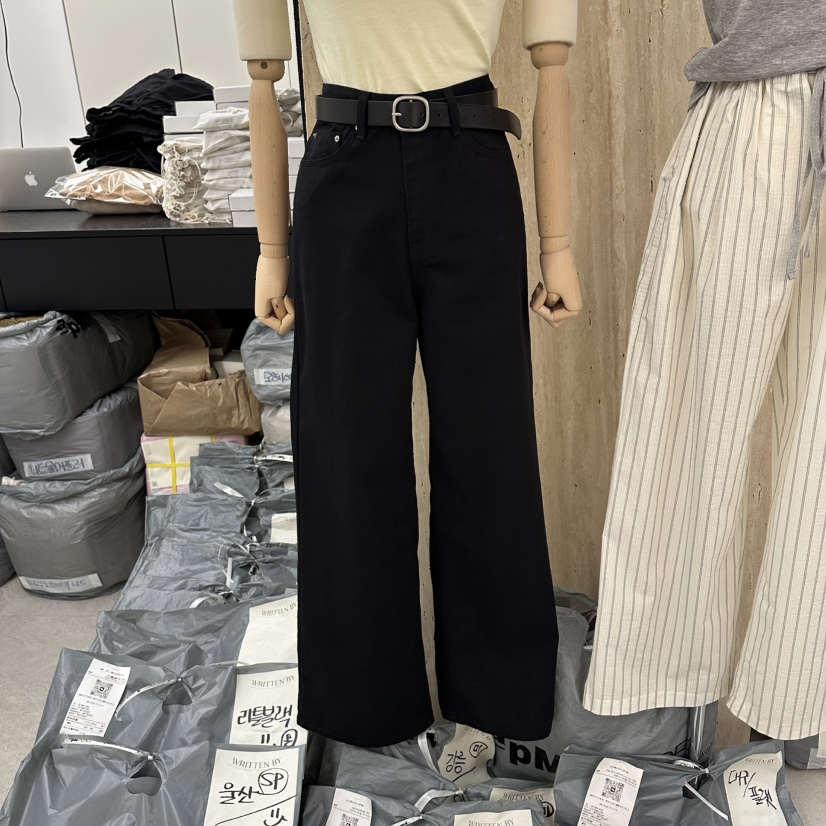 WRITTEN BY韓國直郵實拍女士新款推薦時尚休閑褲不含腰帶WRITTEN BY休閑褲圖色1