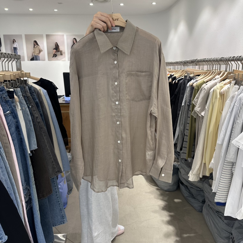 ACKER韓國直郵女裝新品推薦熱賣時尚26春夏襯衫蕾絲衫亞麻ACKER襯衫/蕾絲衫圖色2