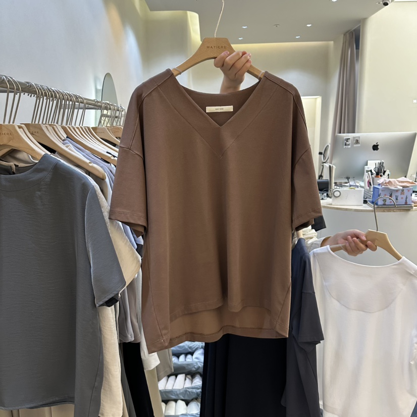 MATIERE韓國直郵實拍女裝新款推薦職業熱賣人氣時尚26春夏T恤MATIERET恤圖色3