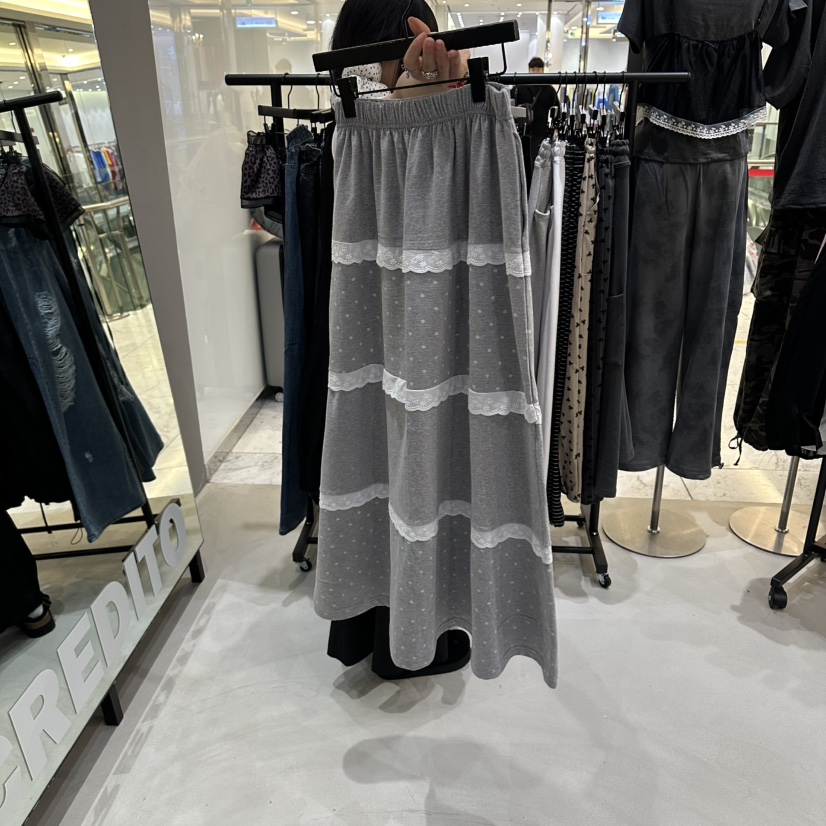 CREDITO韓國代購女裝新款休閑26春夏人氣時尚職業推薦長裙CREDITO長裙