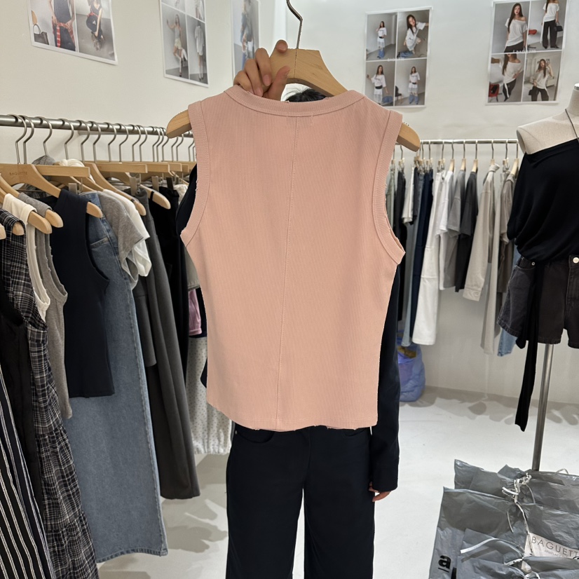 BAGUETTE-P韓國直郵女裝新品人氣26春夏休閑職業吊帶背心BAGUETTE-P吊帶/背心