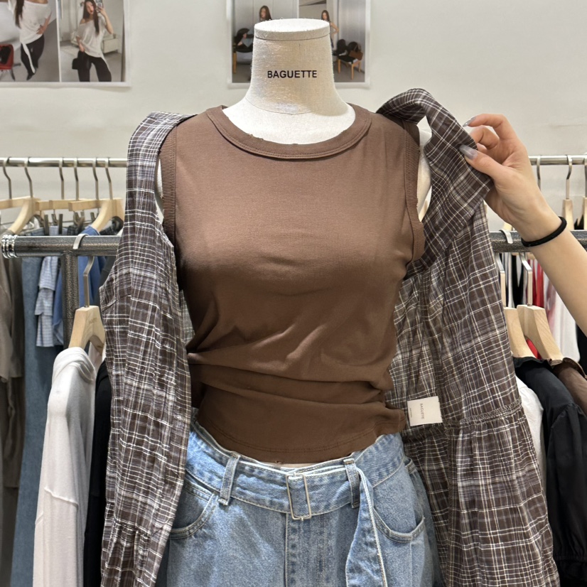 BAGUETTE-P韓國直郵女裝新品人氣26春夏休閑職業吊帶背心BAGUETTE-P吊帶/背心圖色3