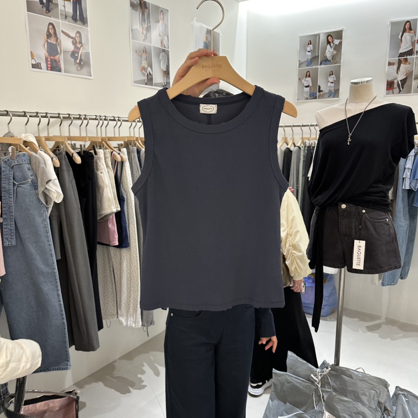 BAGUETTE-P韓國直郵女裝新品人氣26春夏休閑職業吊帶背心BAGUETTE-P吊帶/背心圖色4