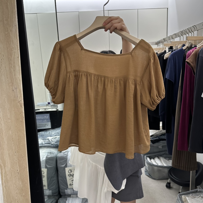 WRITTEN BY韓國直郵女裝新款職業26春夏時尚人氣襯衫蕾絲衫WRITTEN BY襯衫/蕾絲衫