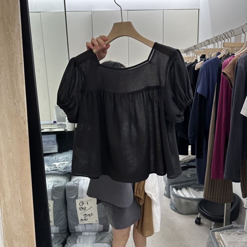 WRITTEN BY韓國直郵女裝新款職業26春夏時尚人氣襯衫蕾絲衫WRITTEN BY襯衫/蕾絲衫圖色3