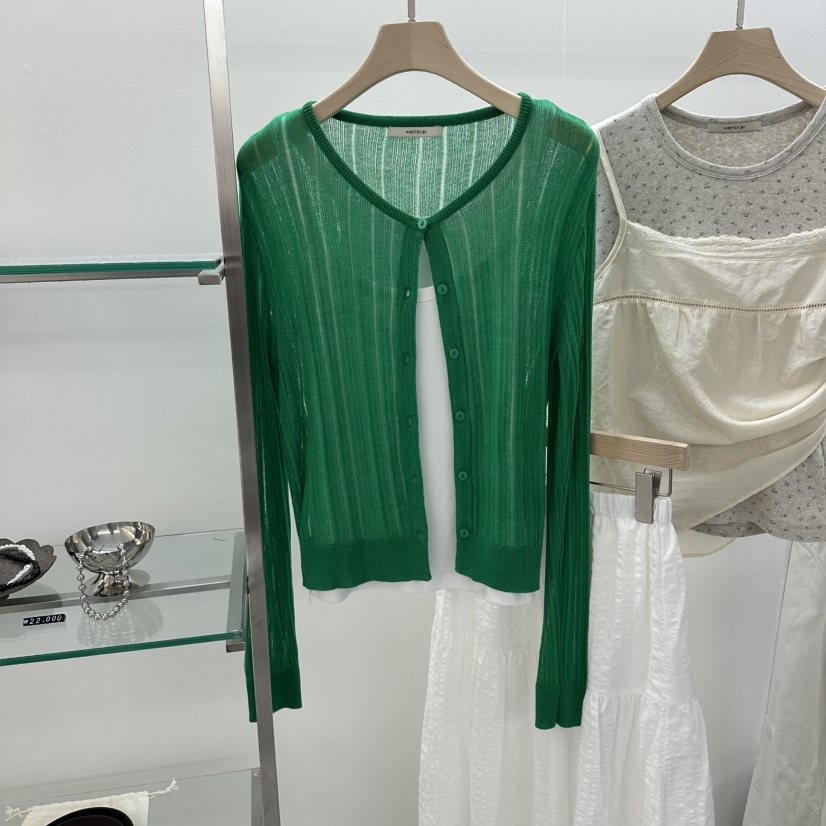 WRITTEN BY韓國東大門代購女裝新品26春夏針織衫不含內搭開衫WRITTEN BY針織衫圖色2